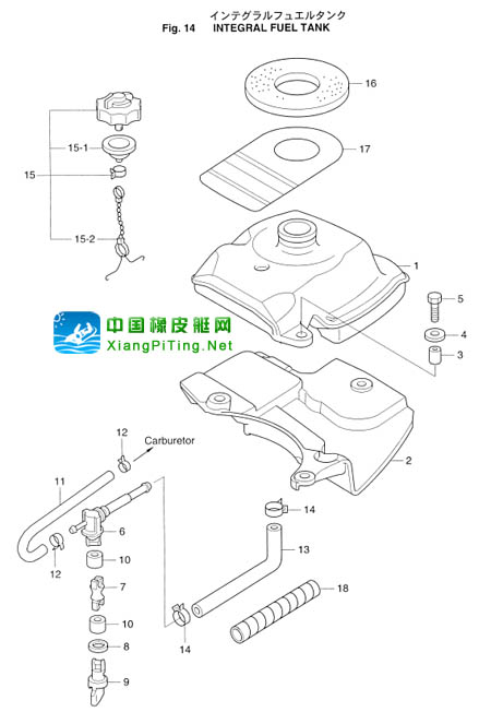 铃木(Suzuki) 2冲程 DT15P(83-85)船外机维修资料