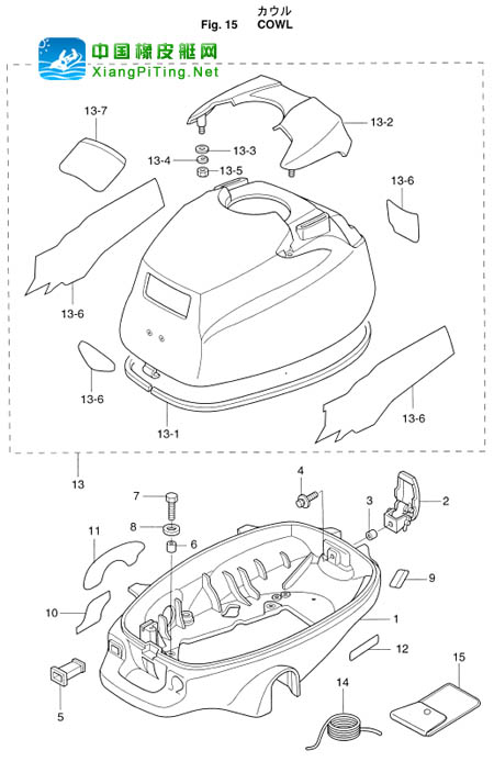 铃木(Suzuki) 2冲程 DT15P(83-85)船外机维修资料