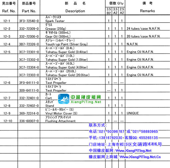 东发(TOHATSU)2冲2.5A2-3.5A2-3.5B2匹维修资料