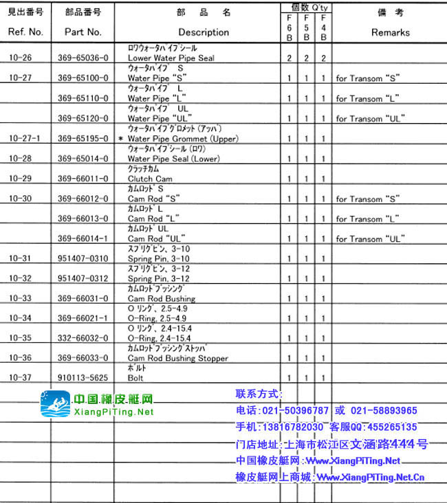 东发(TOHATSU)4冲4-5-6匹维修资料