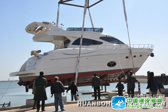 唐山湾国际旅游岛豪华游艇3月15日正式下水