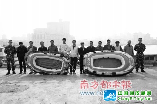 划2艘充气皮艇欲偷渡澳门打工
