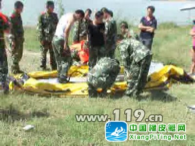 固原消防开展冲锋舟训练 备战抗洪抢险