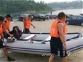 丹江口消防抗洪抢险突击队学习橡皮艇知识开展水上实战演练