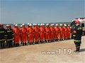 大同消防举行橡皮艇水上事故救援演练