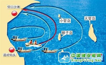 游客不听劝划艇出海 船桨断裂被暗流卷出6海里 