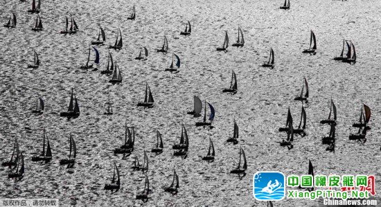 意大利两千艘帆船竞技 帆影重重甚为壮观(图)