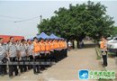 南宁城管举行防洪排涝应急演练 4分钟卸下橡皮艇