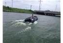 浙江 青山湖   COLMAN V360橡皮艇配海的2冲15马力机器
