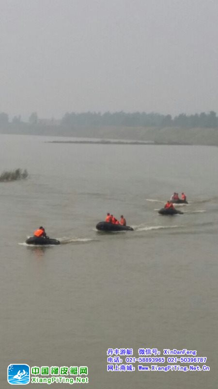 淮南武警部队防汛演练 COLMAN转业系列救援橡皮艇
