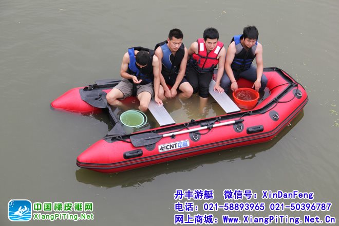 中艇CNT V335AL 骨灰级玩家橡皮艇 上海松江泰晤士小镇水下测试