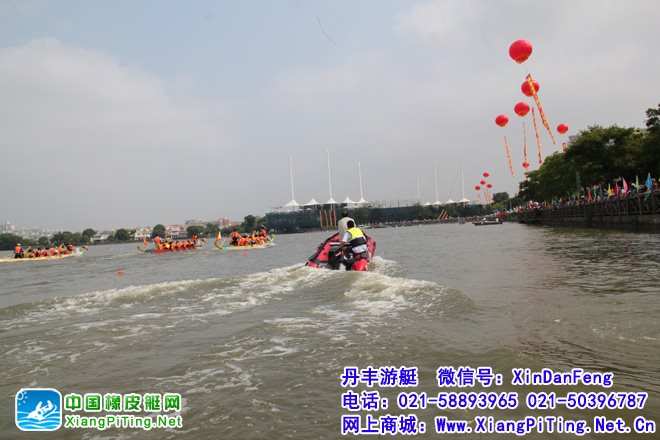 近期上海松江龙舟赛  中艇CNT V335橡皮艇保驾护航