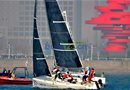 青岛奥林匹克帆船中心附近海域举办“新年杯帆船赛” 浮山湾帆影点点